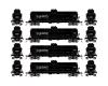 Nacionales de Mexico Single-Dome Tank Car 4-Pack