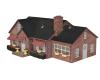 red brick suburban house deluxe (used)