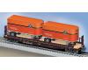 Southern Pacific PS-4 flatcar with trailers (used)