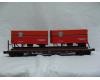 Southern Pacific PS-4 flatcar with trailers (used)