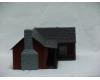L-Shaped Ranch House with figures & accessories (used)