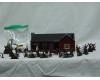 L-Shaped Ranch House with figures & accessories (used)