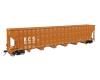 Kansas City Southern 73' Greenville 7,000 CF Wood Chip Hopper #503304
