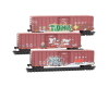 Burlington Northern Santa Fe Christmas Graffiti 3-Pack