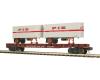Southern Pacific flatcar #142570 with trailers (used)