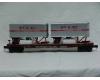 Southern Pacific flatcar #142576 with trailers (used)