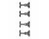 2-rail Premier 4 axle replacement diesel locomotive wheel set