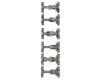 2-rail Premier 6 axle replacement diesel locomotive wheel set