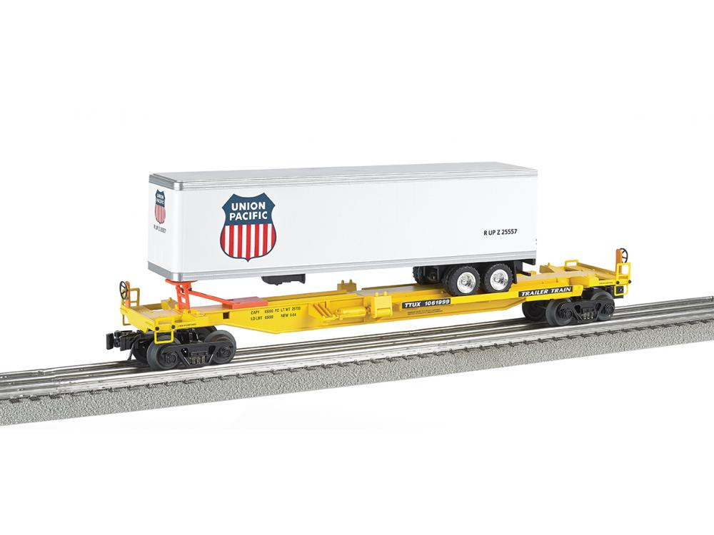 Bachmann Industries Front Runner Intermodal Car with Trailer Union Pacific O Scale Train 